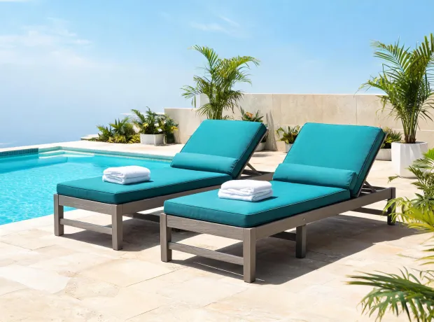 Pool lounge look with Polywood furniture
